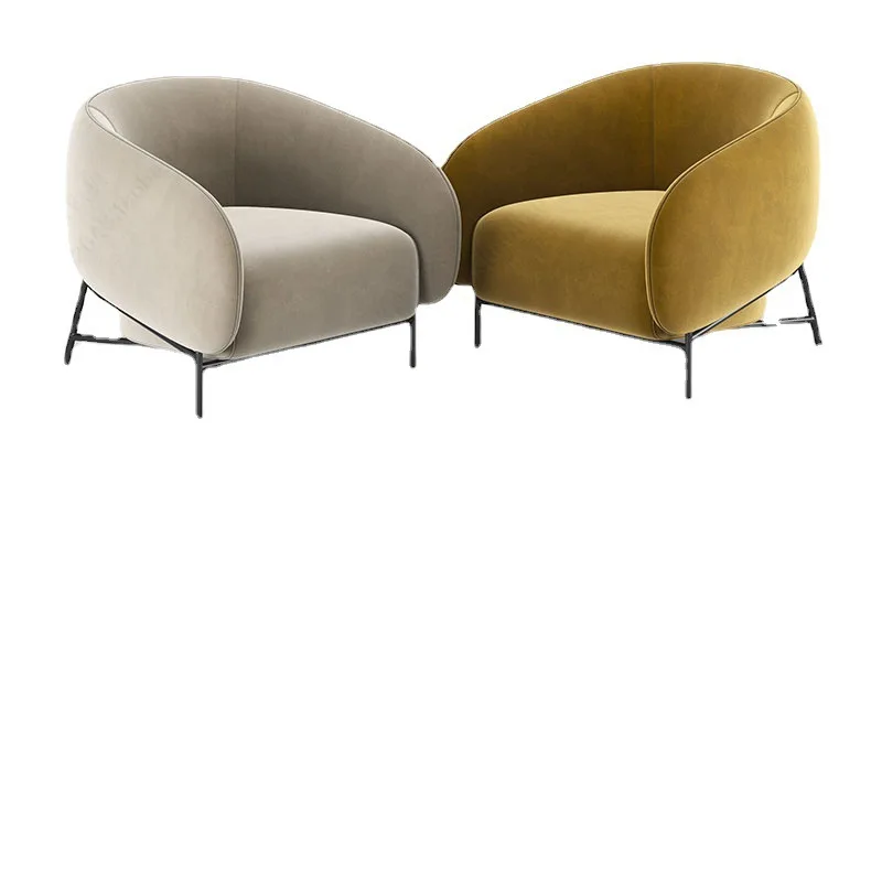 

Italian minimalist single sofa chair Nordic Internet celebrity small apartment meeting leisure chair light luxury design living