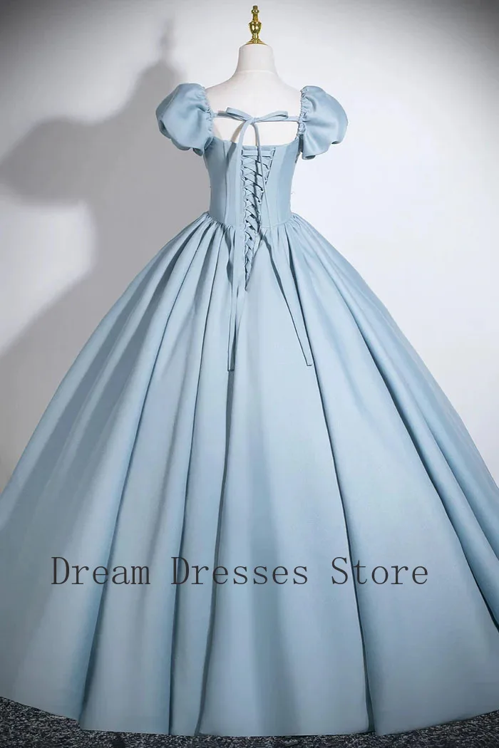 Customized Exquisite Jersey Pearl Draped Bow Criss-Cross A-line Square Neck Long Dresses Bespoke Occasion Dresses High quality