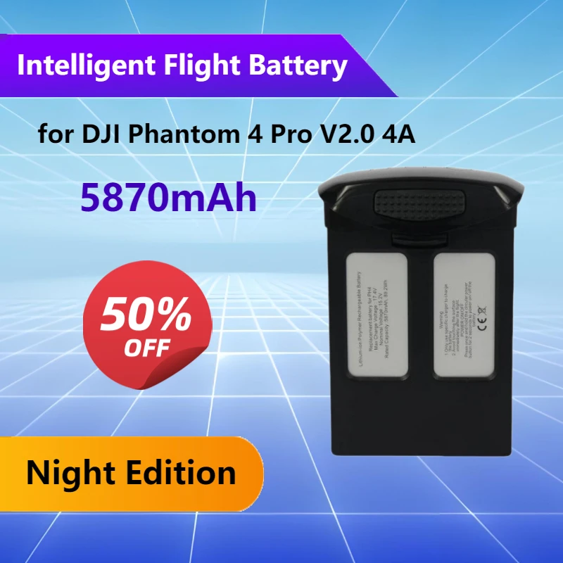 

for DJI Phantom 4 Pro V2.0 4A and RTK Night Edition 5870mAh battery High performance with long-lasting battery
