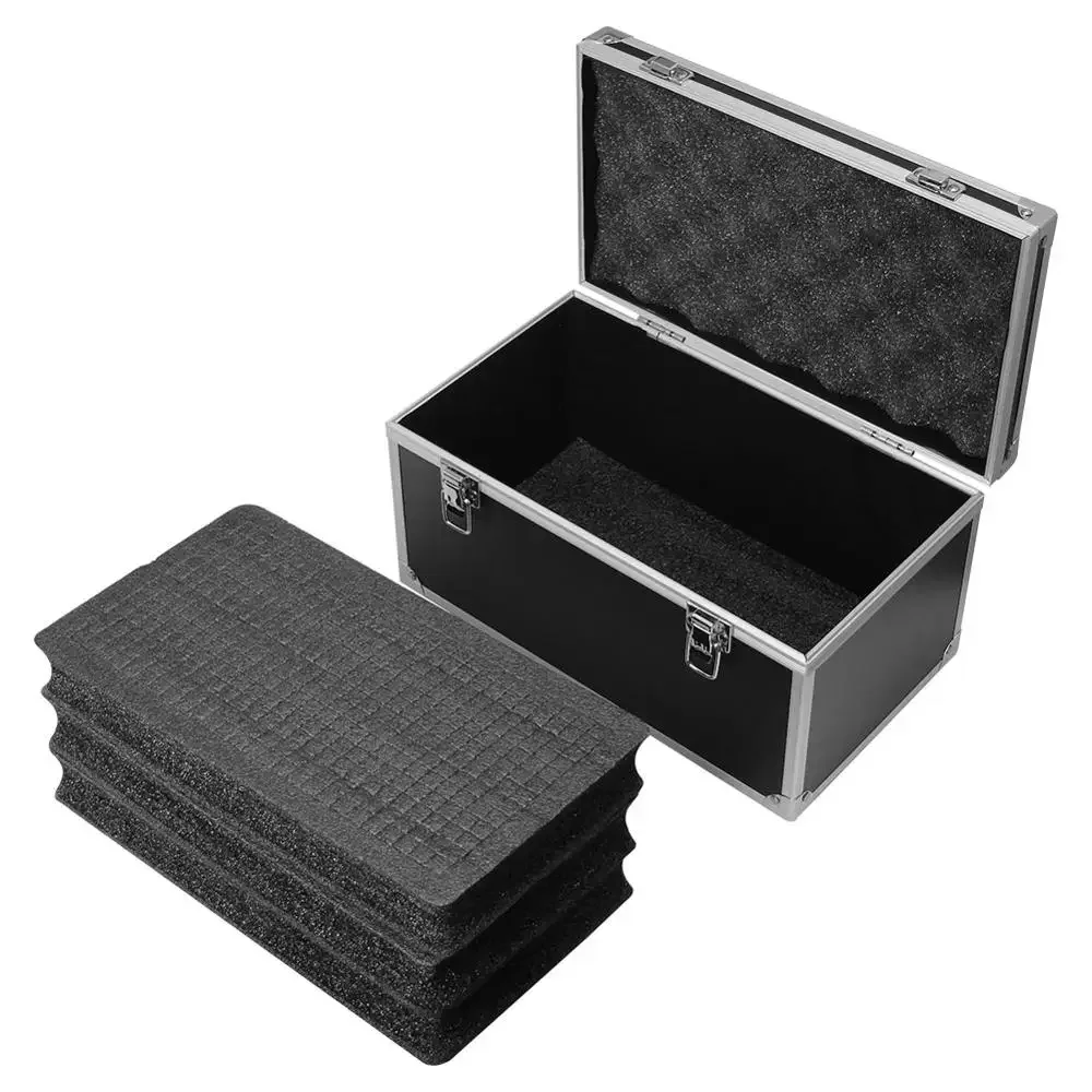 30x17x16cm Aluminum Alloy Tool Case Portable Outdoor Vehicle Kit Box Equipmen Safety Equipment Instrument Case Suitcase Outdoor