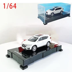 Diecast 1/64 Size Nissan Model Car X-Trail Alloy Model Collection Acrylic Box Toys for Boys Gift