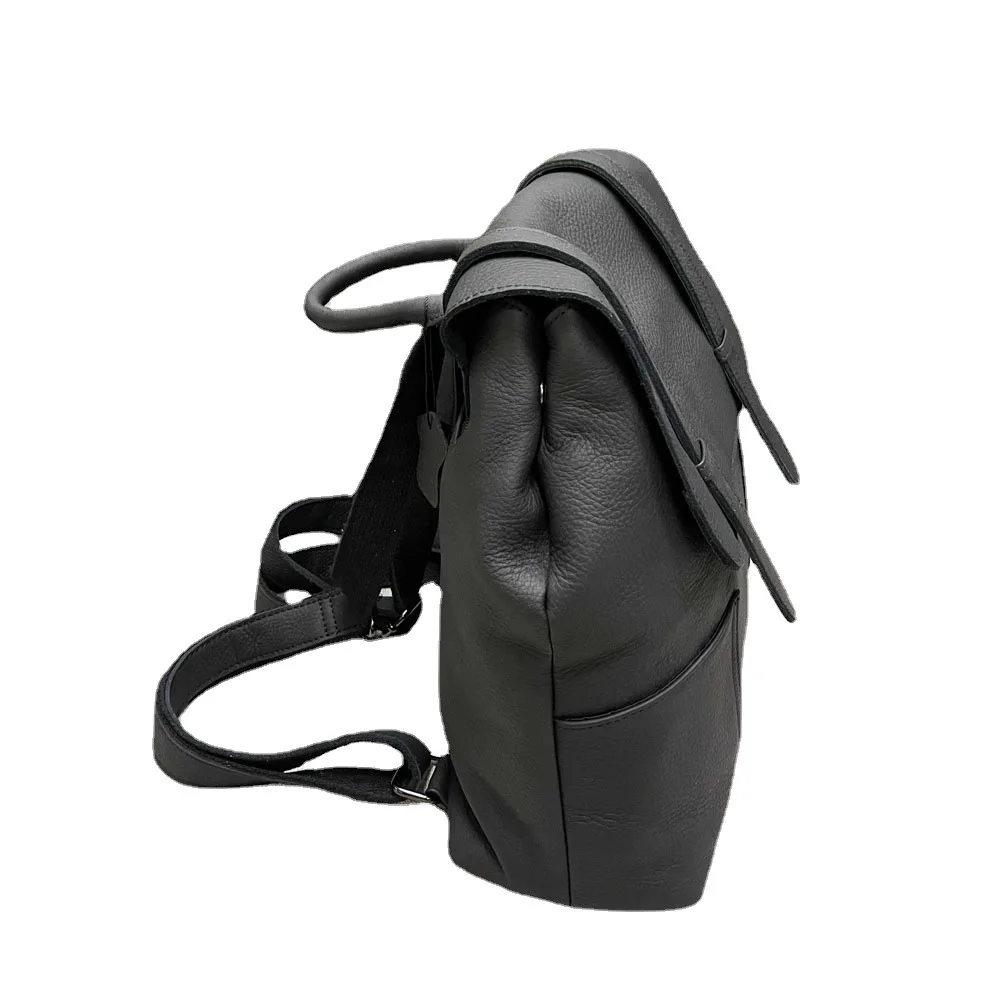 2023 Nova Moda Couro Genuíno Mulheres Mochilas Marca De Luxo Feminino Real Couro Natural Senhoras Menina Estudante Mochila Casual