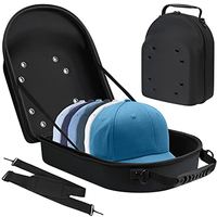 Unisex Baseball Hat Travel Bag Baseball Cap Case Sport High Quality Storage Carrier Box Display EVA Carrying Bags Solid Color