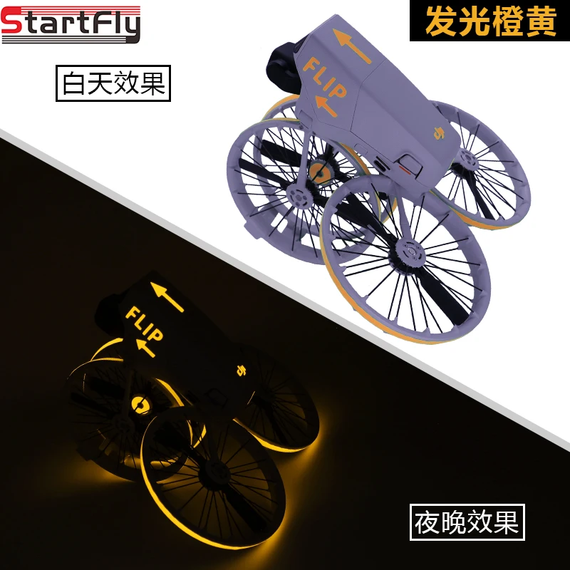 ملصقات مضيئة الوجه الطائرة بدون طيار ليلة الطيران توهج ملصقات ل DJI الوجه ملصقات الفلورسنت ملصقات الزخرفية ملحقات طائرة بدون طيار