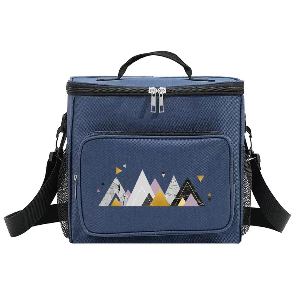 Student Storage Boxes Portable Cooler Shoulder Lunch Bags Thermal Organizer Handbag Outdoor Camping LunchBox Shape Series