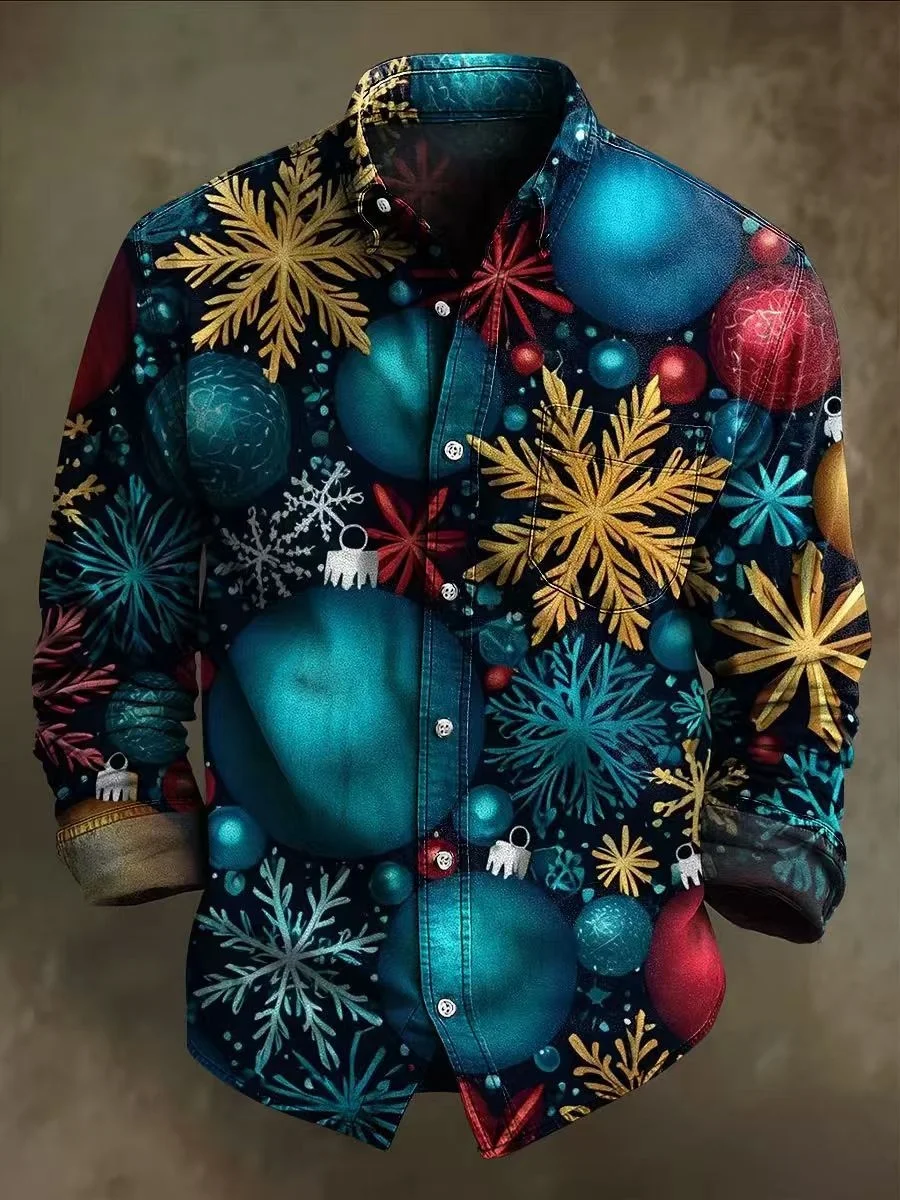 

2026 New Batik Shirt, Elegant Artistic Style, Exquisite Totem Pattern, Men's Shirt, Fast Shipping