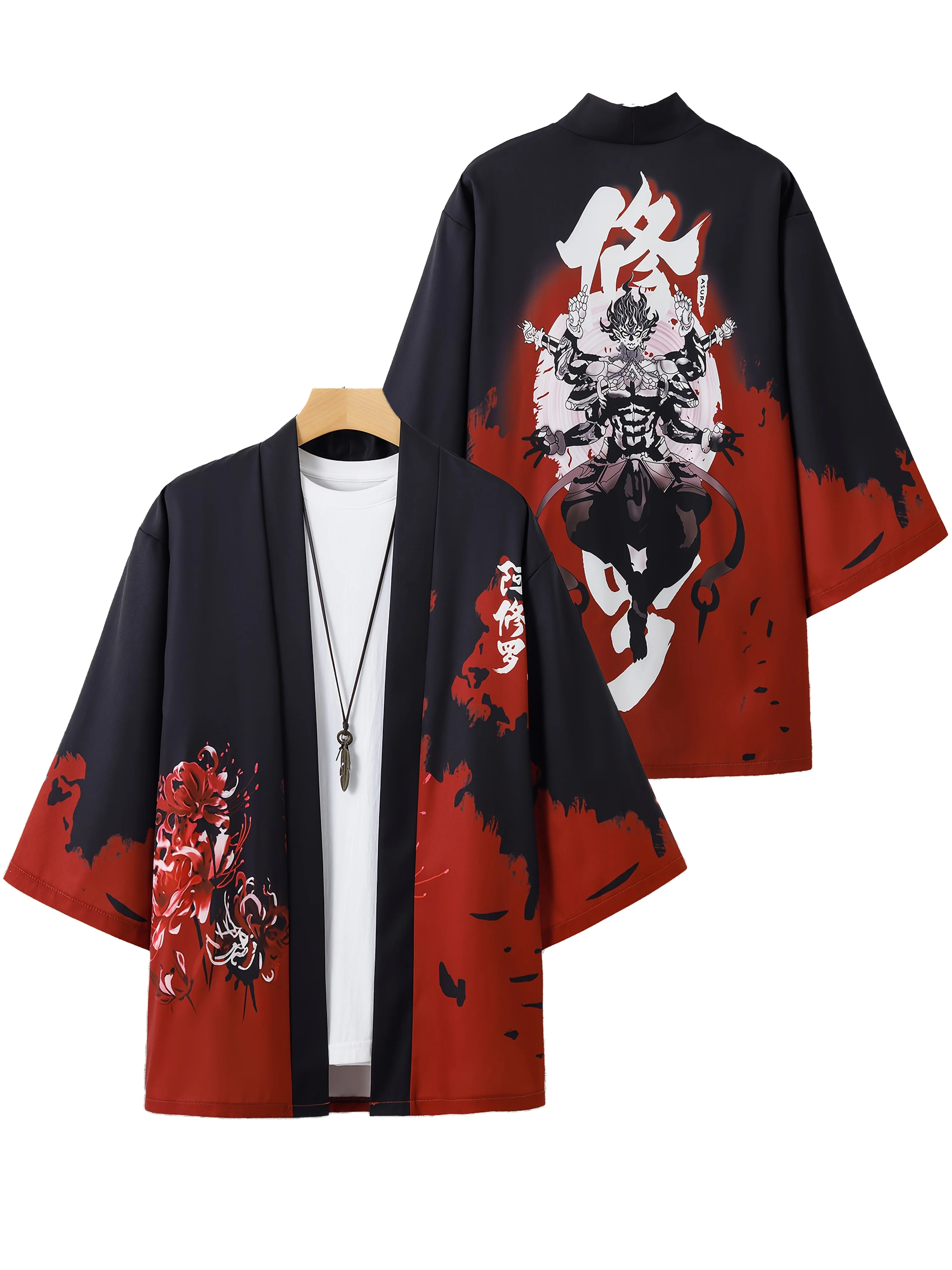 

Японское кимоно для мужчин 2021, традиционный халат самурая, юката, японская традиционная одежда, карнавальный костюм, повседневное свободное кимоно