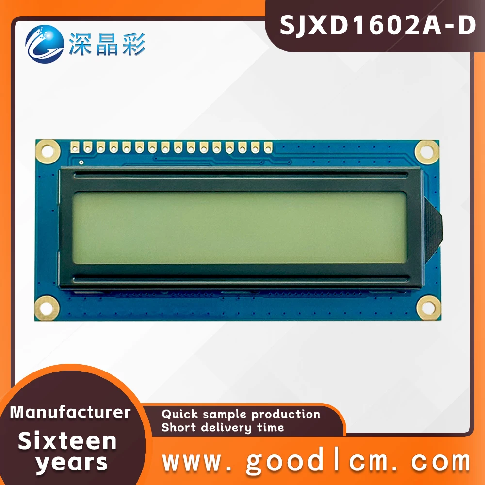 Fabriek Groothandel 1602 Lcd High Definition Fstn Positieve Lcd Display 16x2 Iic/Spi/6800 Interface 5.0V/3.3V/Voeding