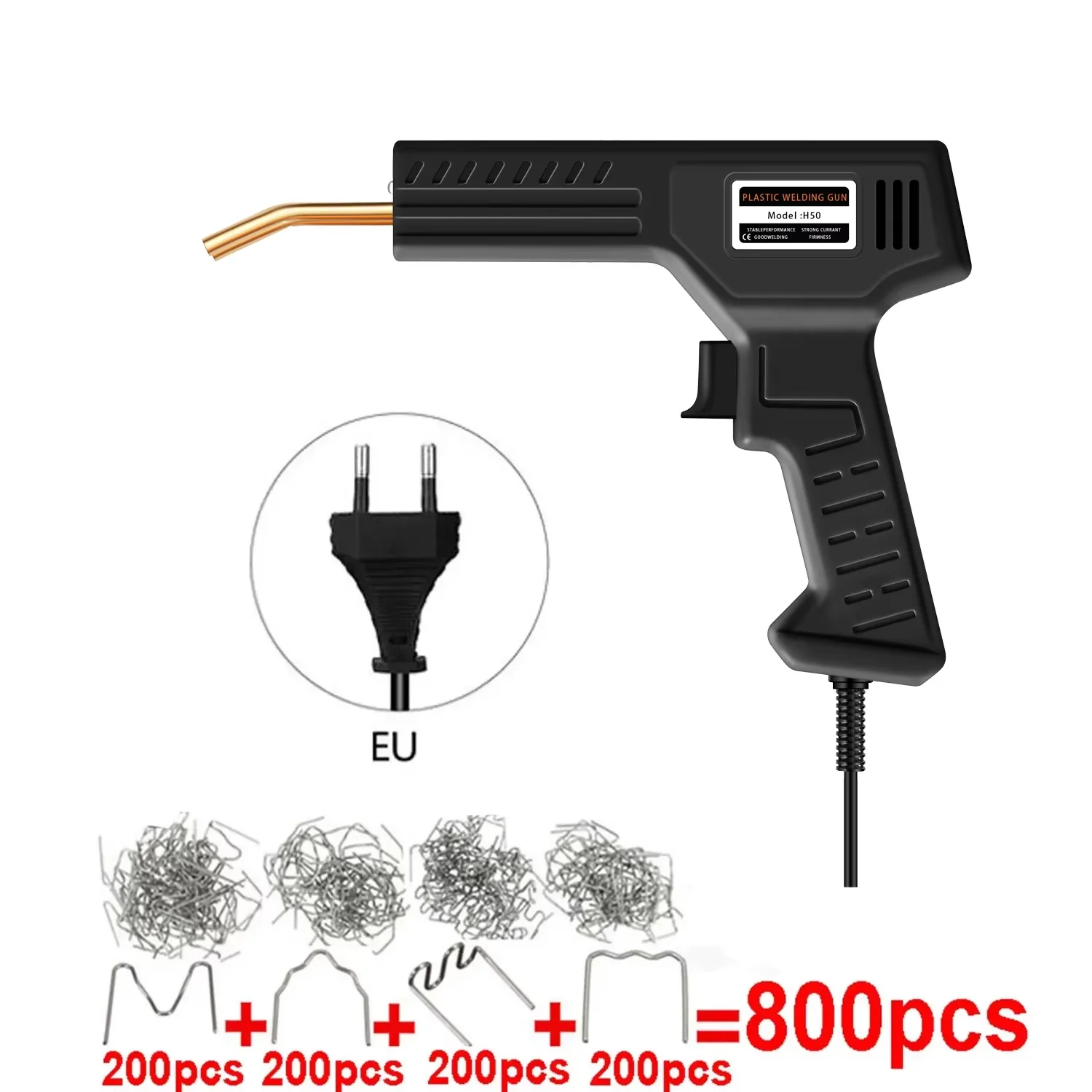 Plastic Welder Hot Nail Gun met 200/400/800/1200 spijkers voor autobumper PVC reparatie garage gereedschapsset machine lassen