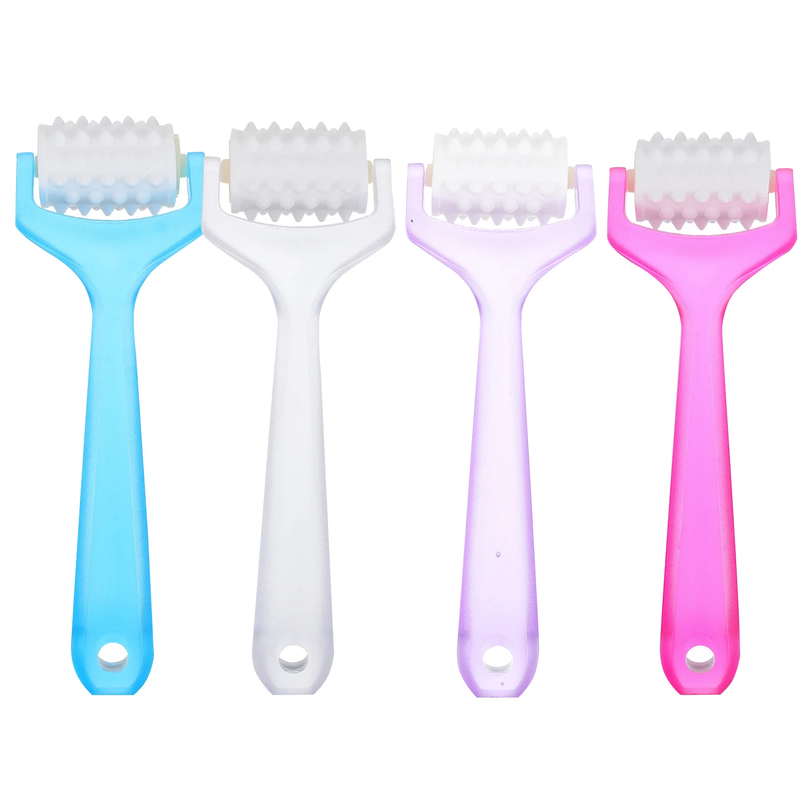 4 قطع من أداة التدليك اليدوية للعناية بالبشرة لتجاعيد الوجه والاسترخاء ورفع أسطوانة الوجه #4