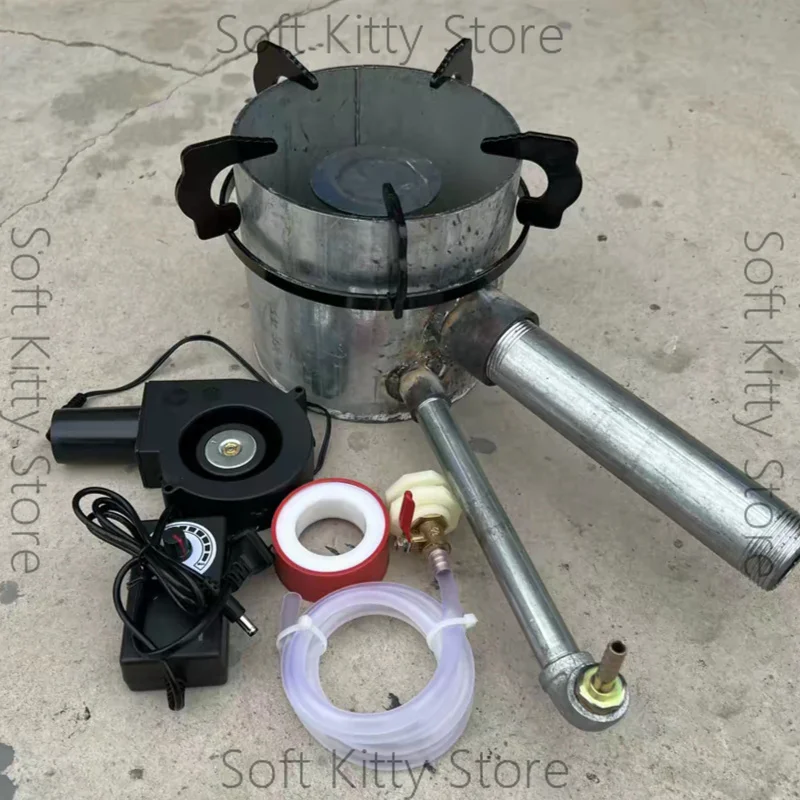 New Blue Fire Waste Engine Oil Gasification Stove for Home Cooking Energy saving Smoke free Fuel Stove