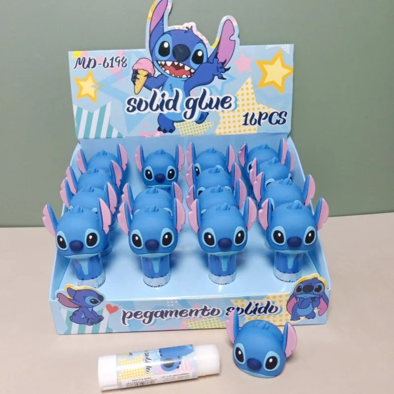 

Disney Stitch Cartoon Solid Glue Lilo & Stitch Anime Figures Handmade Rotating Solid Glue Student Stationery School Supplies