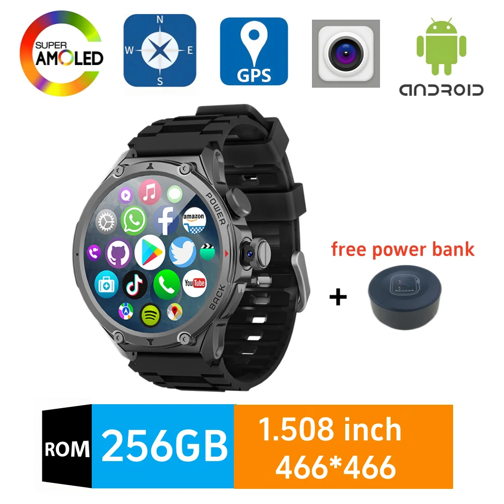 

Модные умные часы H12 4G Android OS Поддержка GPS WIFI SIM-карта Приложение Загрузка Play Store Вращающаяся камера Смарт-часы Мужчины Женщины