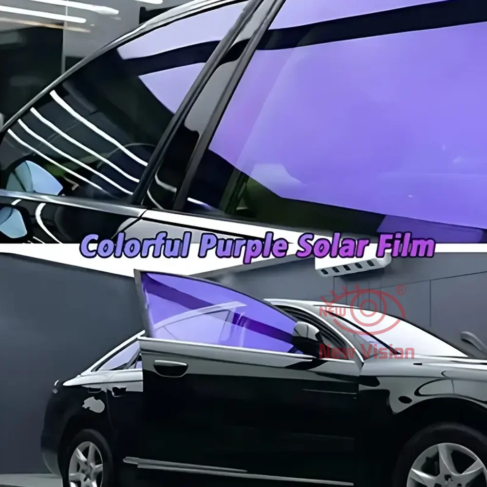 Chameleon Purple 70% 1mX3m High Definition Window Tint Film High Insulation UV Rejection Windshield Tint Chameleon Tint Film