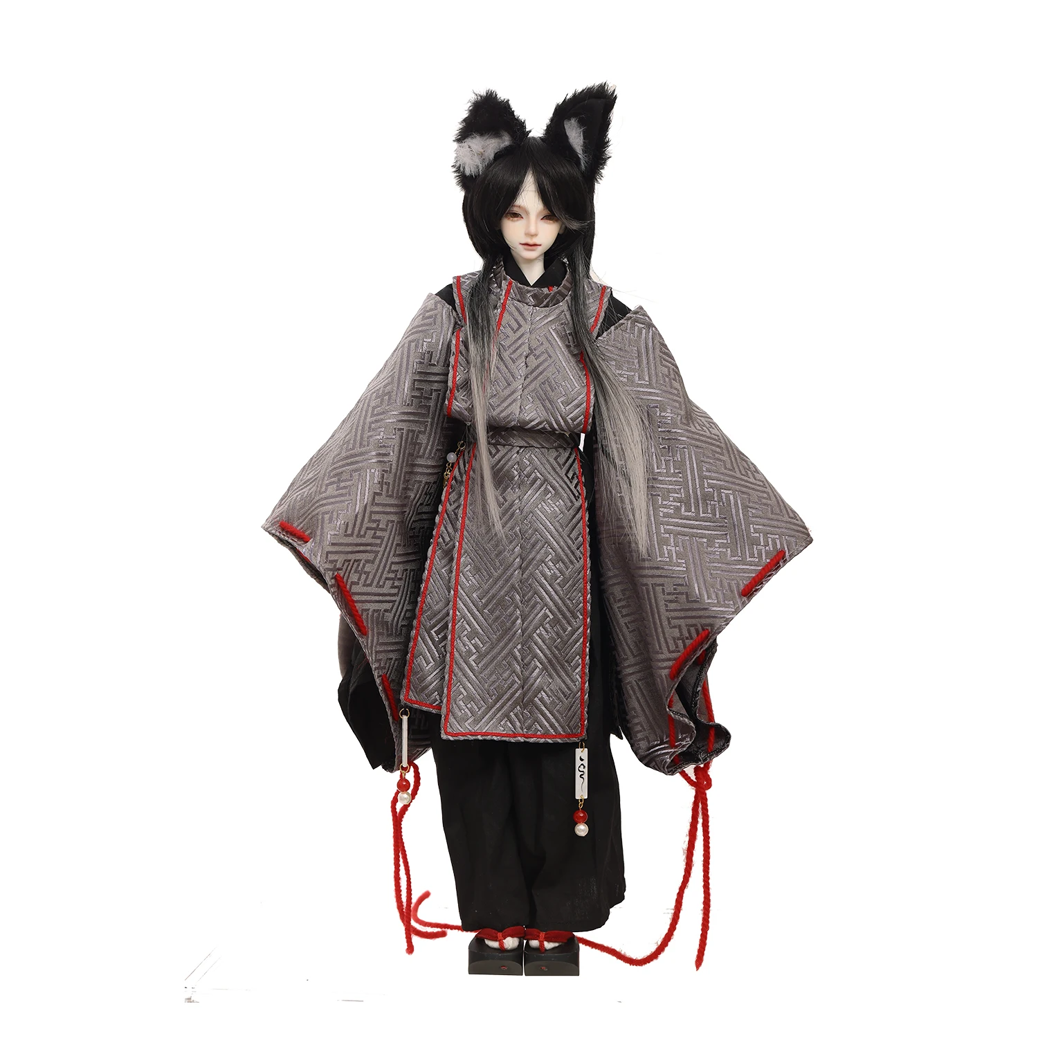 دمية Bjd 1/4 Aoki مجموعة كاملة من ضريح إيناري المجوف للرجال كيمونو ياباني نمط الحصاد رسول قناع المبارز Shugafairy