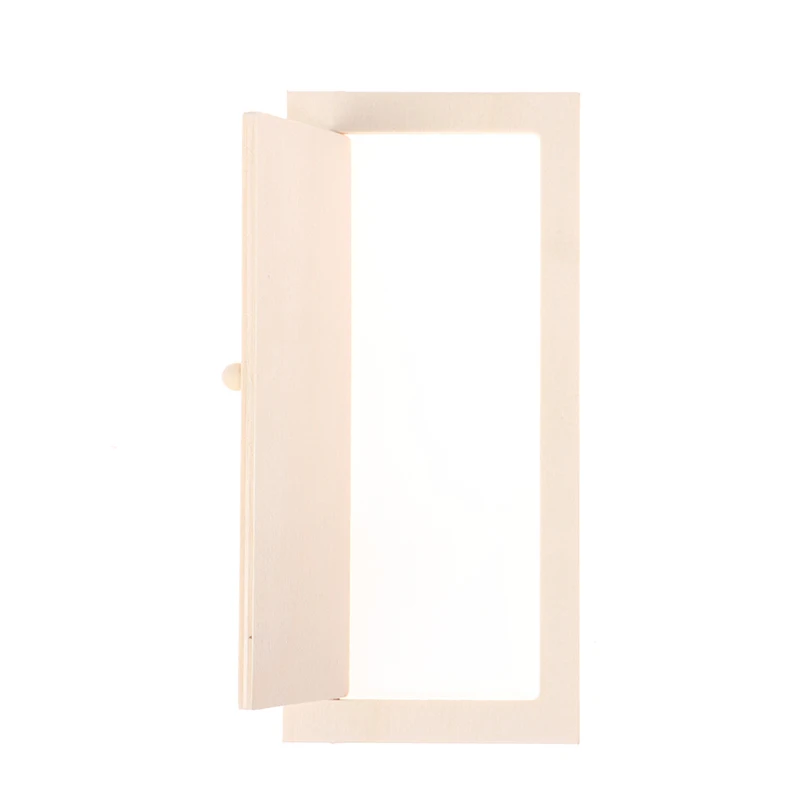 1/12 Scale Dollhouse Door Miniature Interior Wooden Door DIY Dollhouse Furniture Accessories