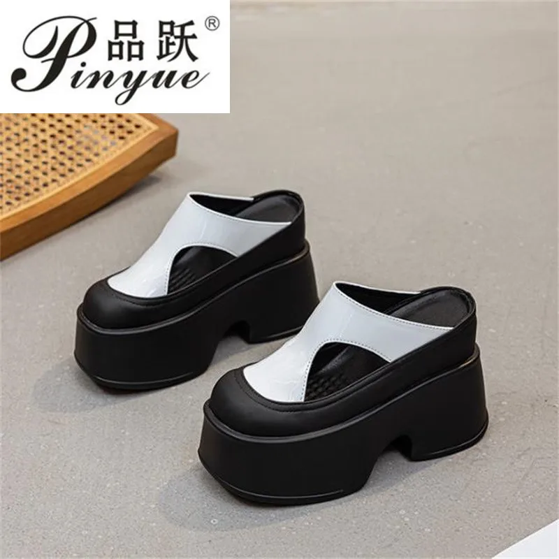 

Тапочки Platferm на очень высоком каблуке 11 см, женские туфли-лодочки Sandala, летние брендовые туфли на танкетке, модельерские туфли-лодочки Mujer 33-39