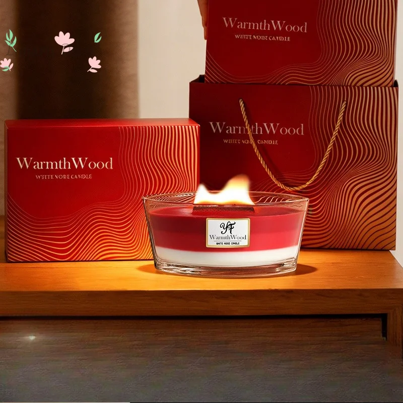 Soybean scented candles premium gift box indoor lasting fragrance birthday wedding gift