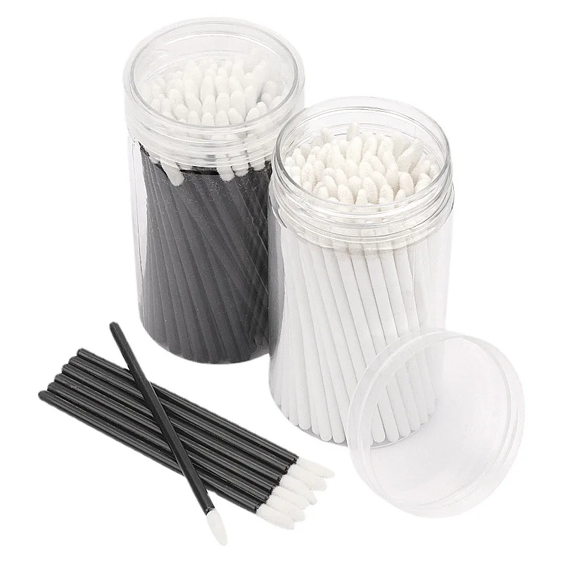 100 Pcs Disposable Lip Brush Lipstick Makeup Brushes Mascara Wands Applicator Cosmetics Clean Supplies Women Beauty Tool