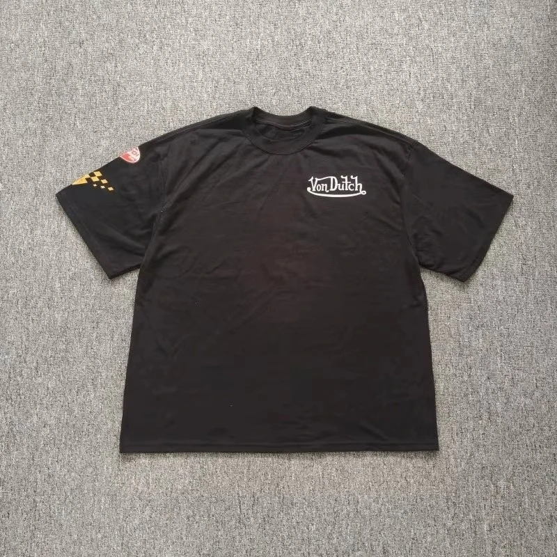 City Motorcycle Culture Trend Brand T-Shirt Cotton Graphic Tee Men Women Summer Streetwear view 3