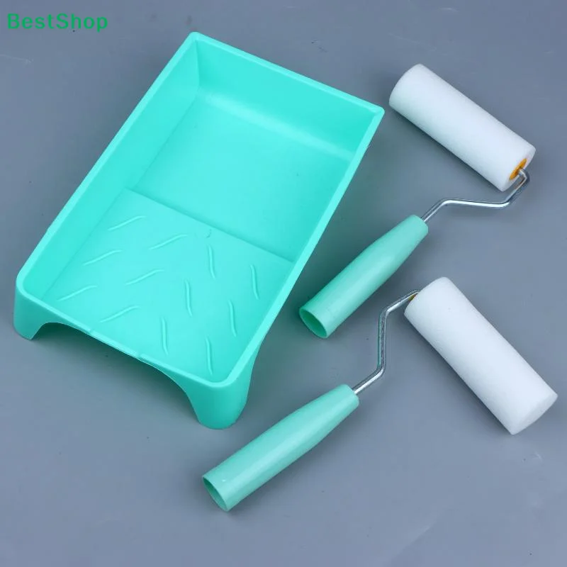 〔R〕Durable Foam Paint Roller Sleeves Mini White Sponge Rollers For Art Painting Decorating Cleaning DIY Tools
