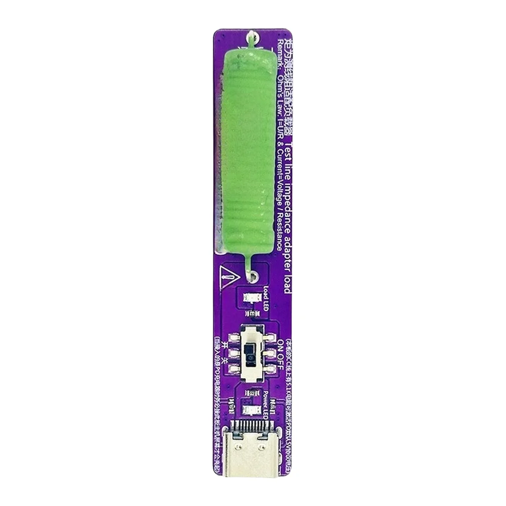 Type C PD Load Tester Resistance Meter 10W Power Detection Tool With LED Display For Data Cable Quality Testing And Analysis Dev