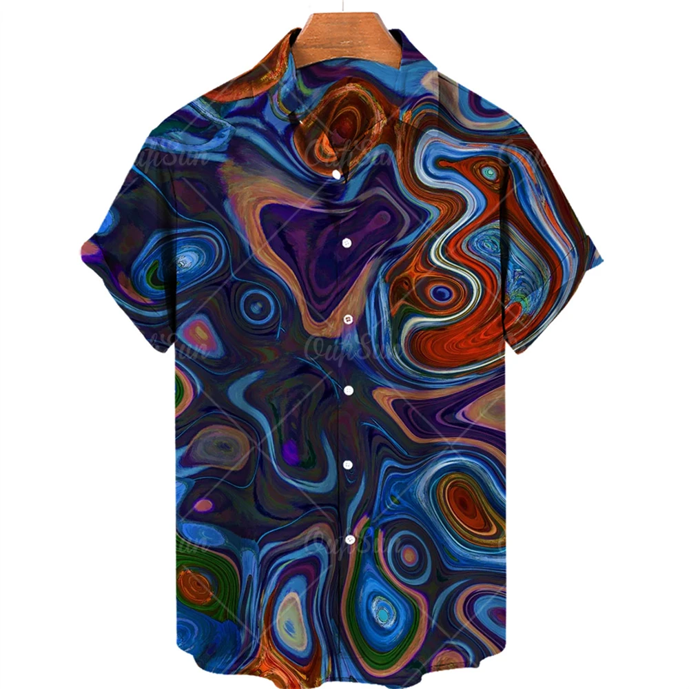 Chemise Hawaïenne à Manches Courtes pour Homme, Vêtement de Luxe Imprimé Floral, Respirant, Été