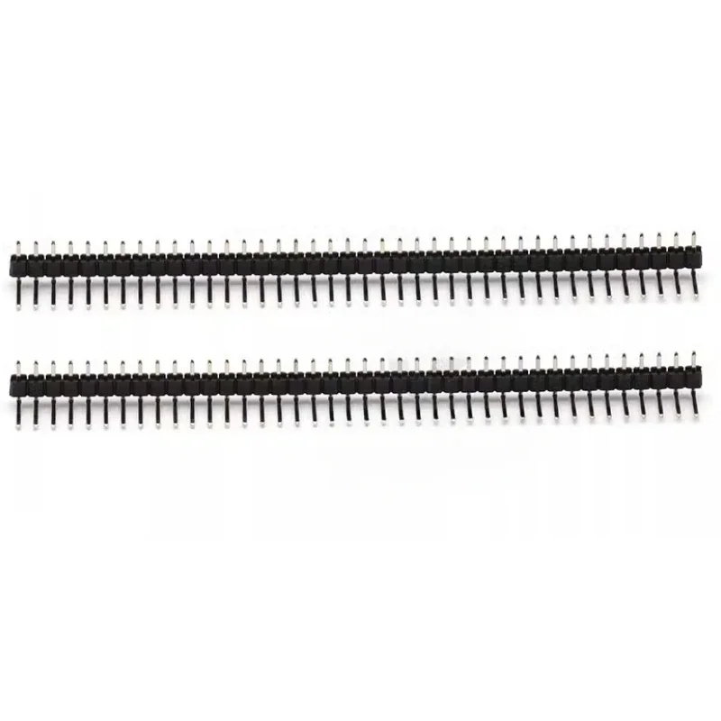 10pcs 1x 40 Pin 2.54 mm Right Angle Single Row Pin Header Copper Male 90 degrees Needle Connector