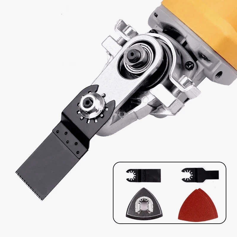 

AE-Angle Grinder Modified Oscillating Tool，Renovator Saw Slotting Machine Multifunction Power Woodworking Tool With Trimmer Blad