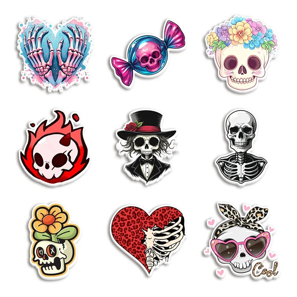 Skeleton Resin Planar 10pcs/lot Halloween Theme Resin Earrings Dangle Pendant Earrings Design Drop Earrings Acrylic Girls Access