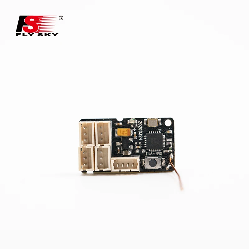 FLYSKY-receptor de microcontrol para coche y barco, piezas de bricolaje, GMR 2,4G, 4 canales, AFHDS3, PWM 3,5-9V para FLYSKY PL18 NB4, transmisor remoto