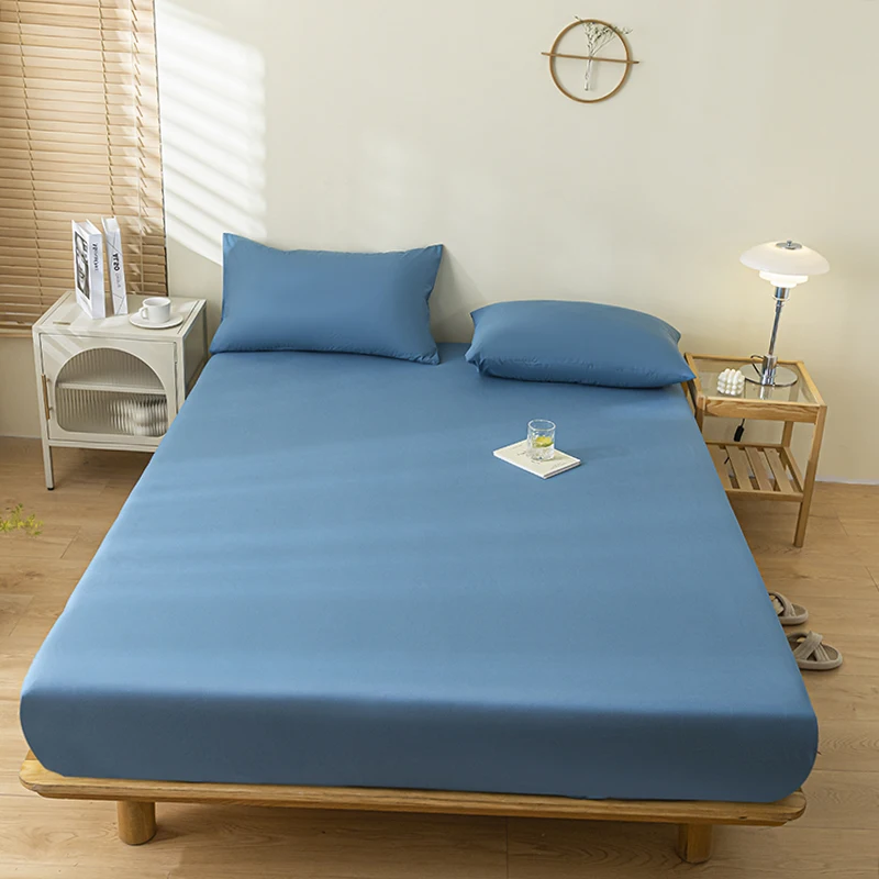 100% Waterproof Mattress Cover Protector Adjustable Non-slip Bed Fitted Sheet With Elastic Band for King Queen 90/140/160/200