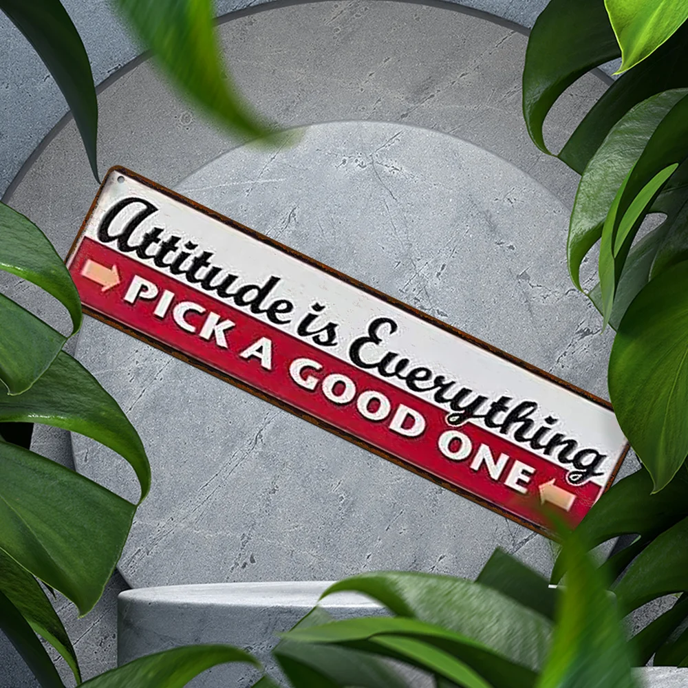Attitude Is Everything | Choose A Good One - Suitable For Home, Street, Garage, Bar Indoor And Outdoor Decor