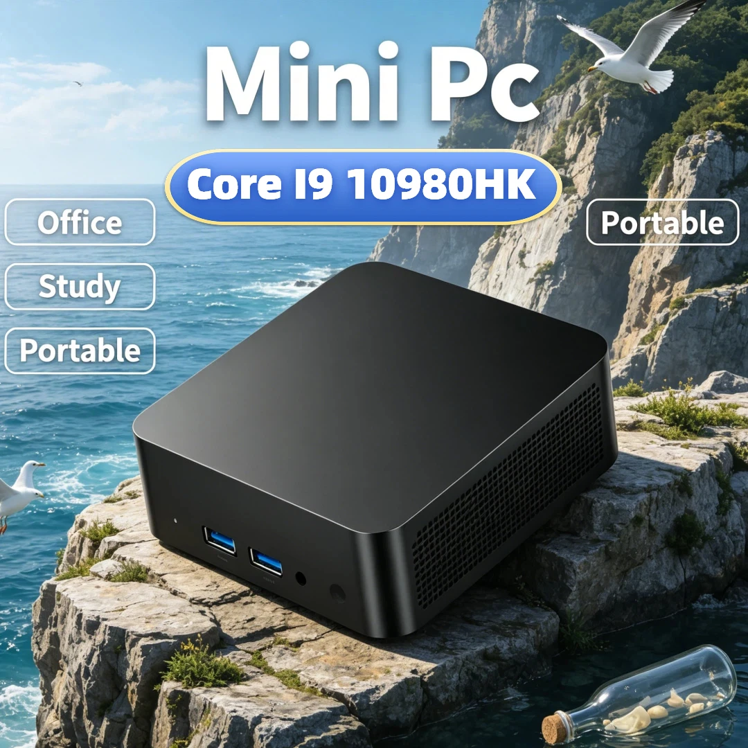 

Daily Office Use Energy Efficient Core I9 10980HK Mini PC Windows 11 Pro 4K HD Display BT5.2 3 Years Warranty