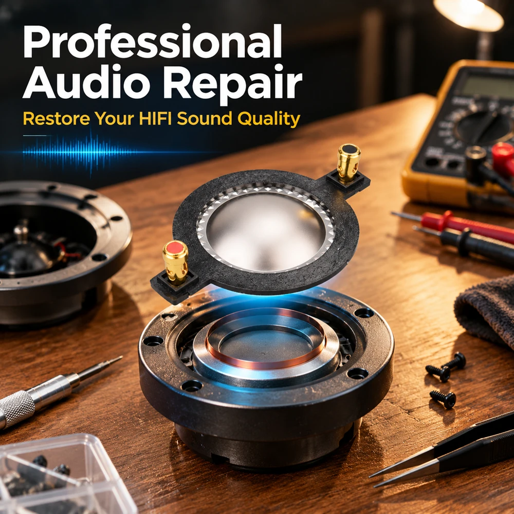 HIFIDIY LIVE 34.4 38 44.4 51.3 72 74 Kern-Hochtöner-Schwingspule Titanfolien-Hochtöner-Reparaturzubehör DIY-Teile – Detail 6