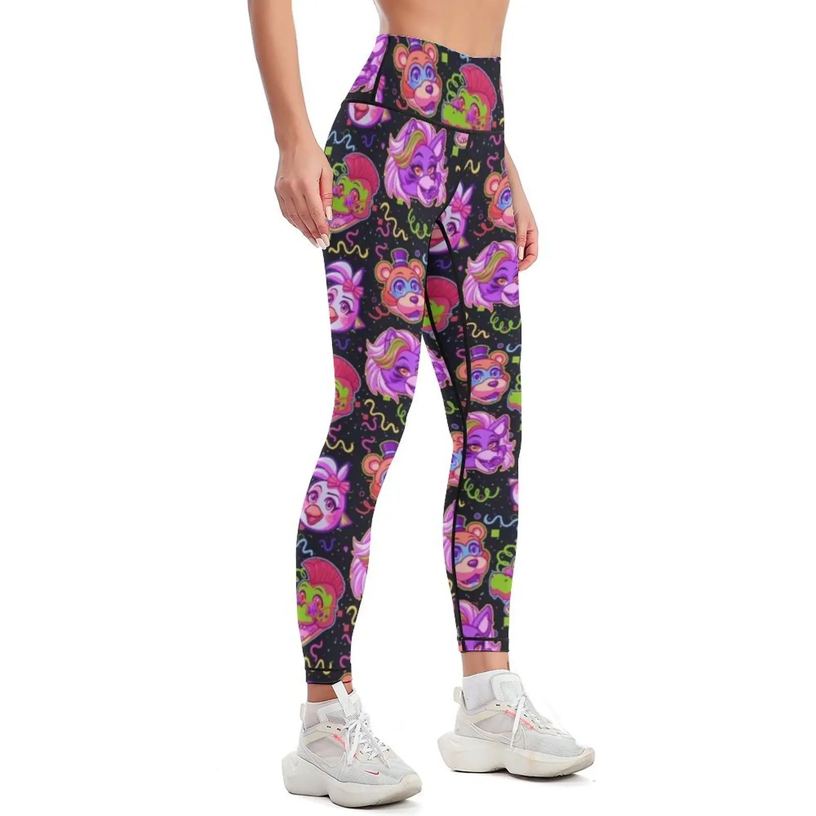 The Glamrock Gang [Neon Ver] Leggings push up fitness sports shirts gym Womens Leggings