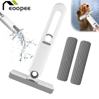 Mini vadrouille à presser, vadrouille de nettoyage de vitres de voiture, éponge pliante puissante, résistante à l'usure, Mini vadrouille à presser