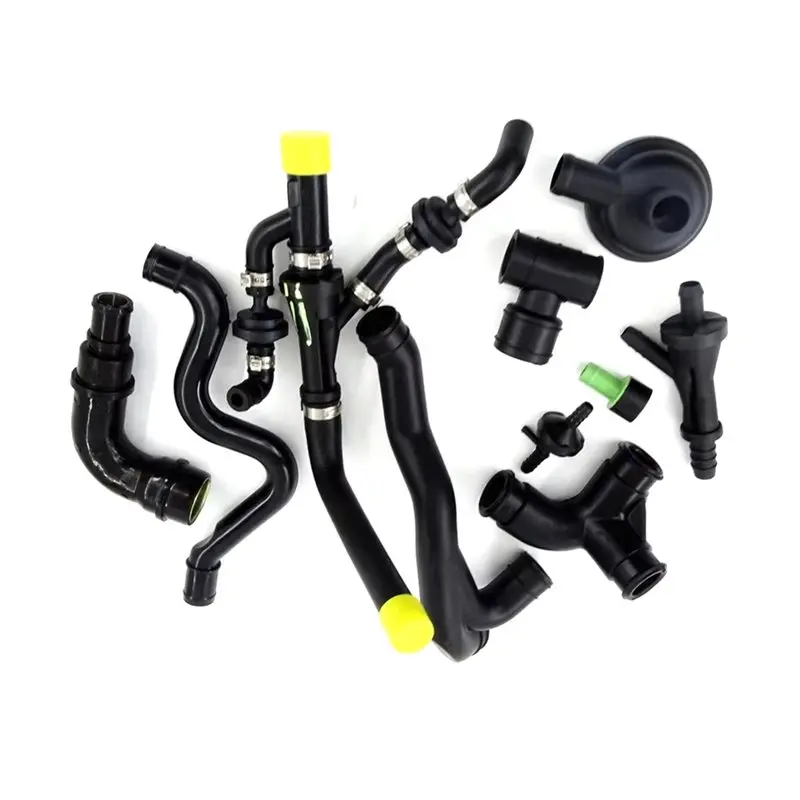 

Для Audi A3, A4, A6, TT, Golf, Passat, Seat 1.8T: совместимый патрубок вентиляции картера (058133753D) с клапаном и выхлопной трубой в сборе