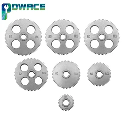 Metric Swap Gear Kit for WM210V CD210V Bench Lathe 84/80/72/70/66/60/52/50/40/33/30/24/20T metal gears