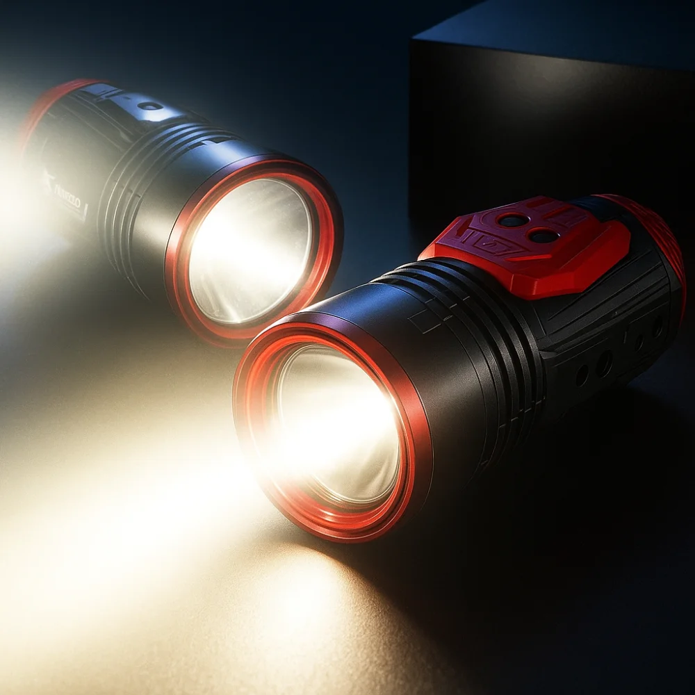 

4 Color Light Source LED Fishing Flashlight Induction bait lamp Hand Lamp Zoomable Flashlight Waterproof Multi-functional