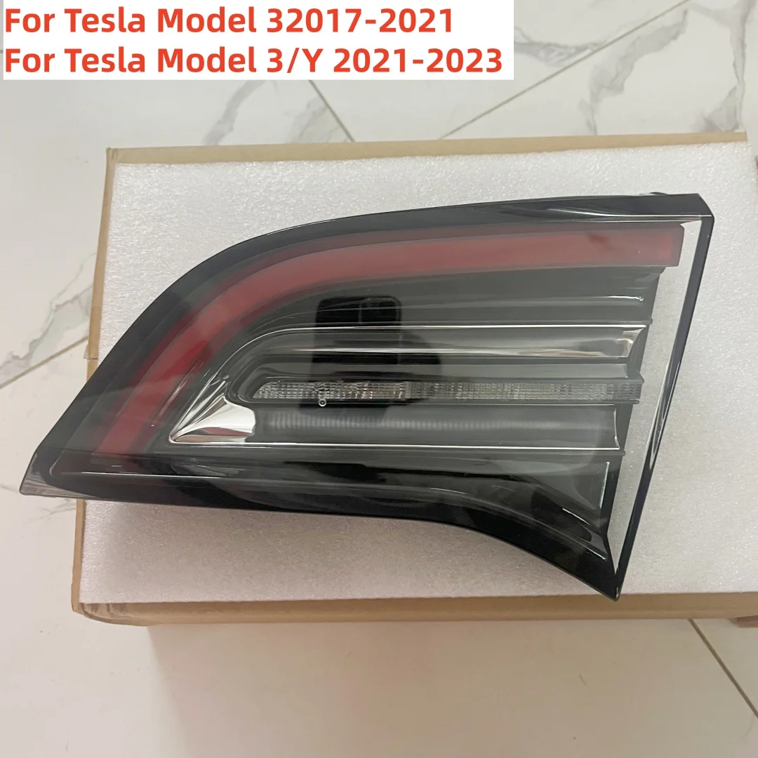 Inside Tail Light Rear Driving Fog Lamp for Tesla Model 3 (2017-2021) Model 3/Y (2021-2023) Compatible with Asian & European Car