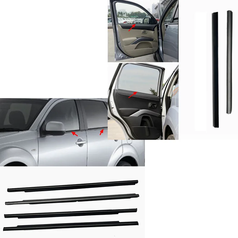 Front Door Inner Belt Weatherstrip for Mitsubishi Outlander 2007-2012 (EX) – OEM:5727A009 5727A258 MN204491 – Window Seal