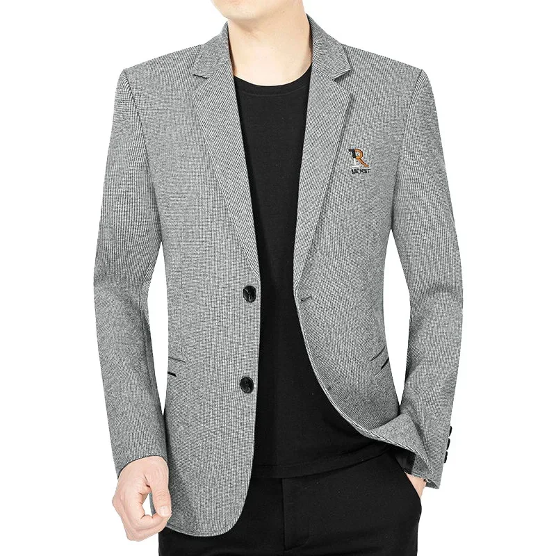 New Fashion Men Business Casual Blazers Jackets Spring Autumn Suits Coats High Quality Man Formal Wear Blazers Slim Jackets 4XL