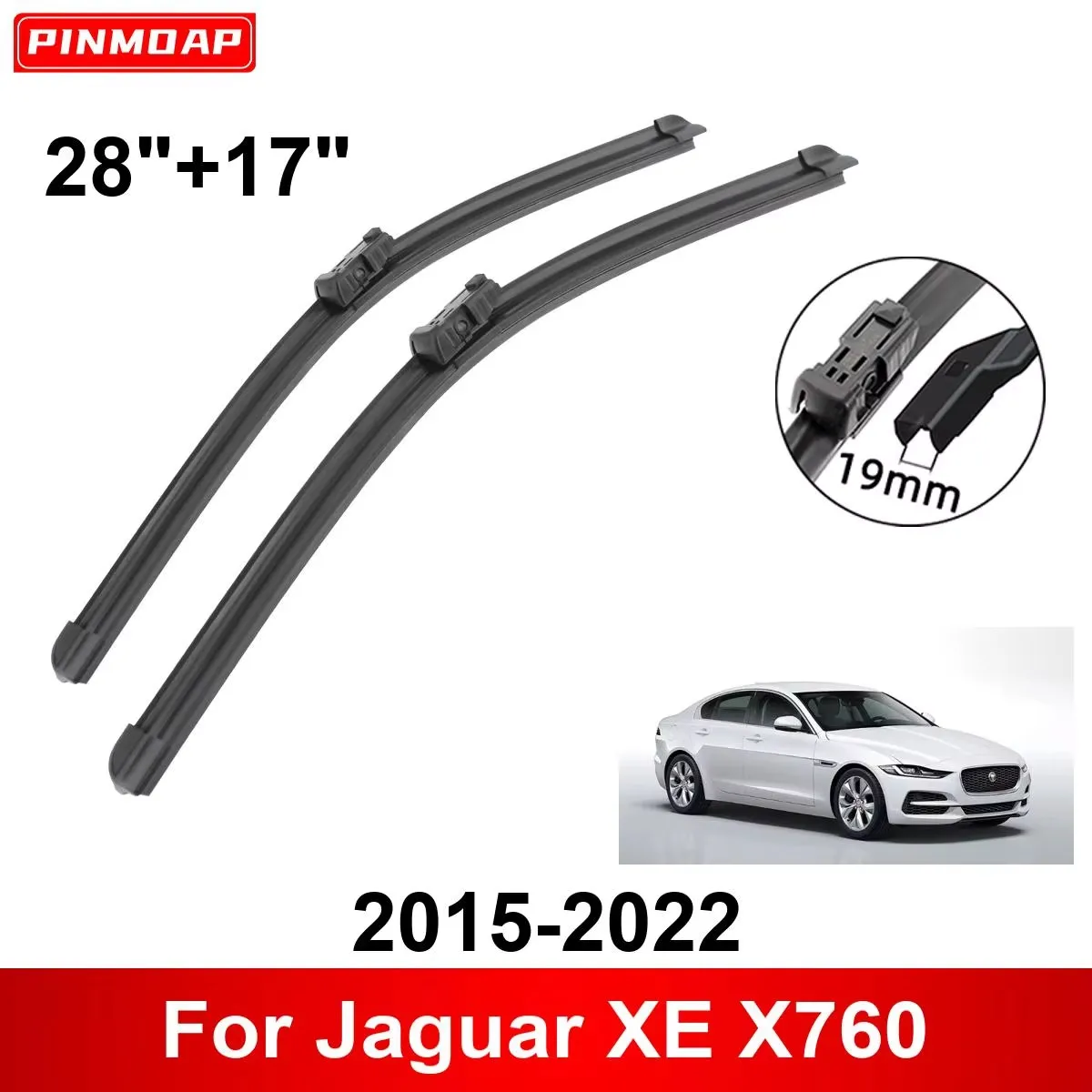 

Front Windshield Wiper Suitable For Jaguar XE X760 2015-2022 28"+17" Wiper Blade Brush Accessories 2015 2016 2017 2018 2019
