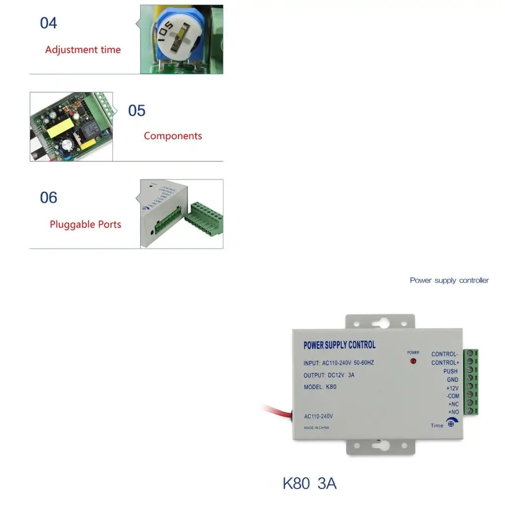  Power Supply Control for Apartment Office Building Intercom Door Access Systems