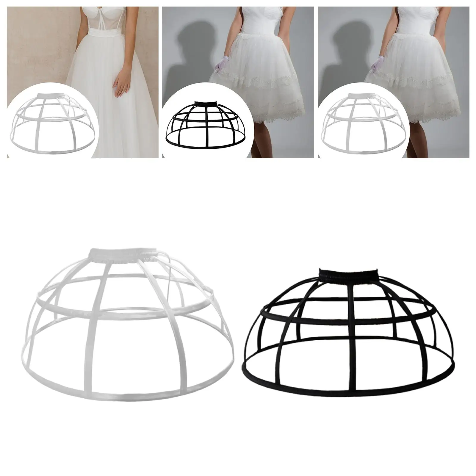 

Платье-корзина, свадебная нижняя юбка, нижняя юбка-кольцо с обручем, клетка для косплея