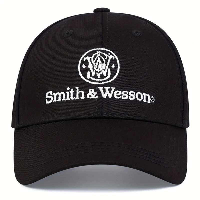 Fashion smith wesson Embroidery Hip hop Hats Outdoor Adjustable Casual Baseball Caps Sunscreen Hat