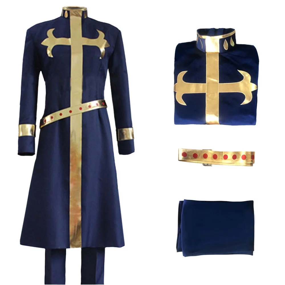 Enrico Pucci Cosplay Costume Set Anime Uniform