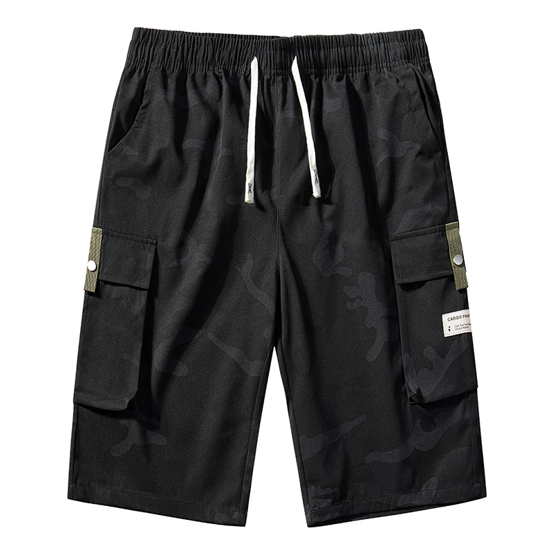 

Camouflage Mens Cargo Pants Summer High Quality Versatile Mens Sports Casual Fashion Capri Pants Mens Outdoor Breathable Shorts