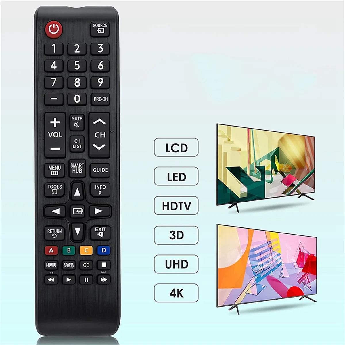 Remote Control for Samsung-TV-Remote All Samsung LCD LED HDTV 3D Smart TV BN59-01199F AA59-00666A AA59-00817A